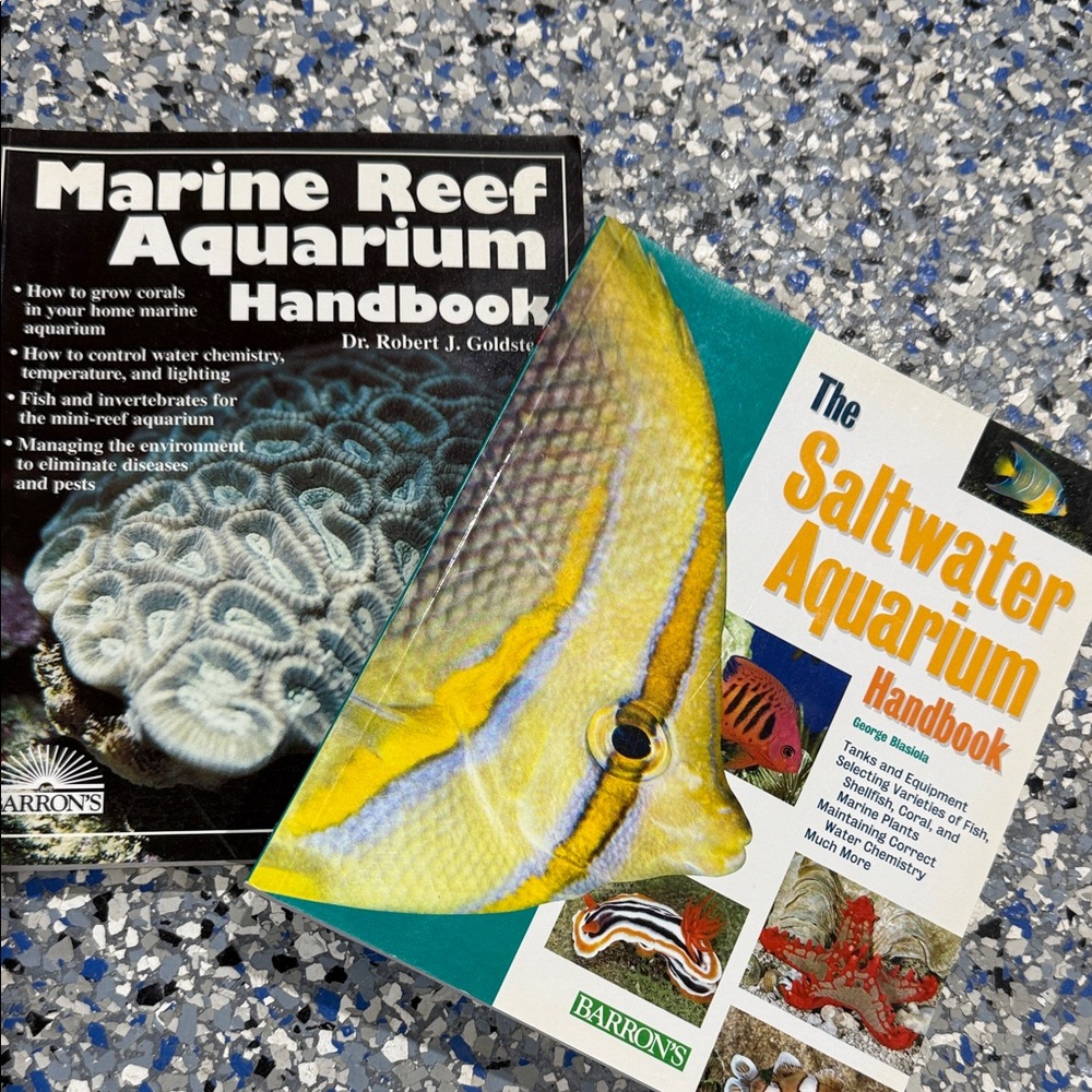 Marine and Saltwater Aquarium Handbook Set of 2.
